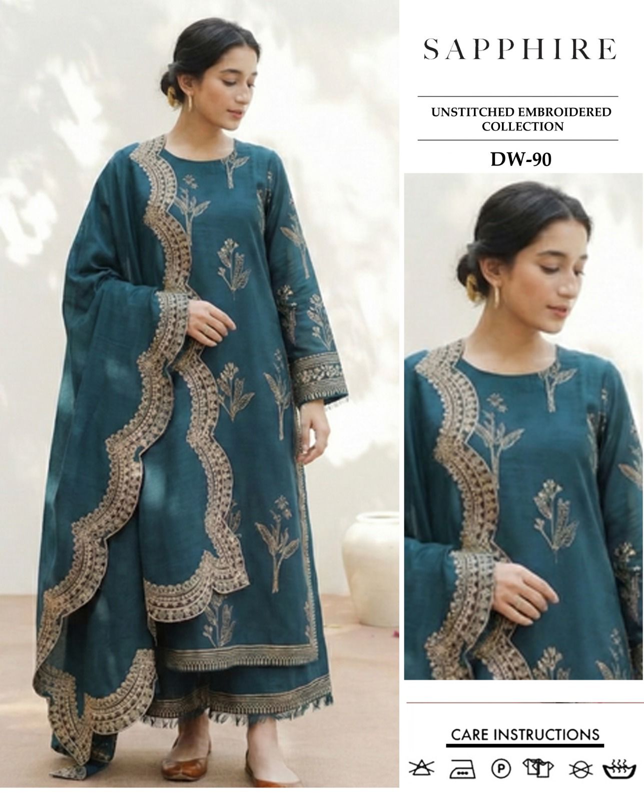 Embroidered lawn