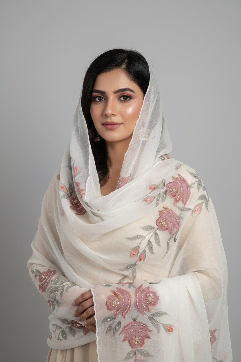 Khadi net duppta