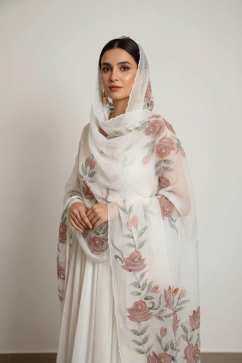 Khadi net duppta