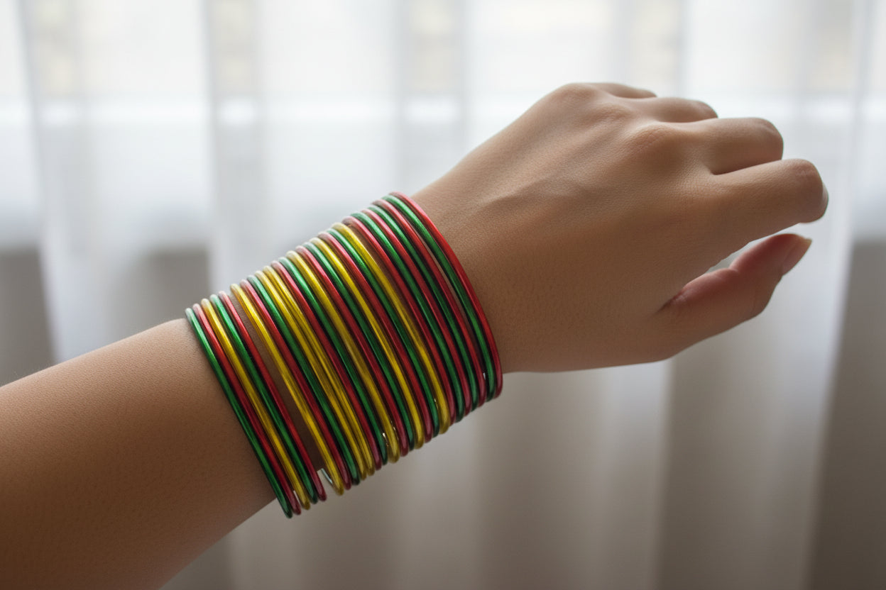 Glass bangles