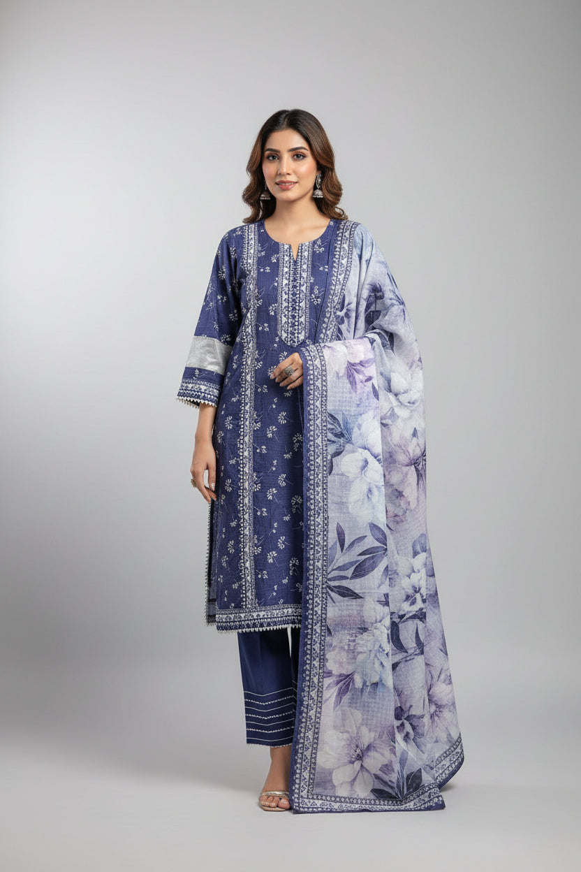 Printed lawn