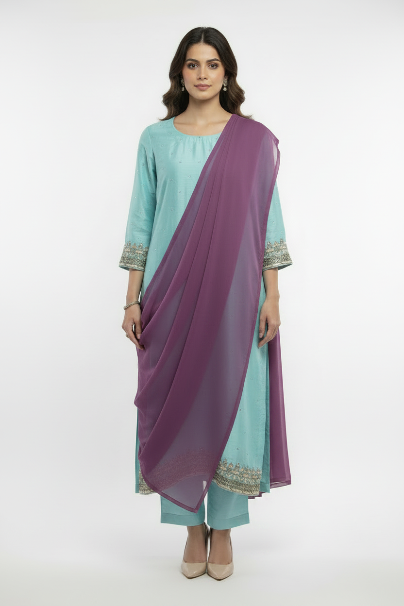 Raw silk