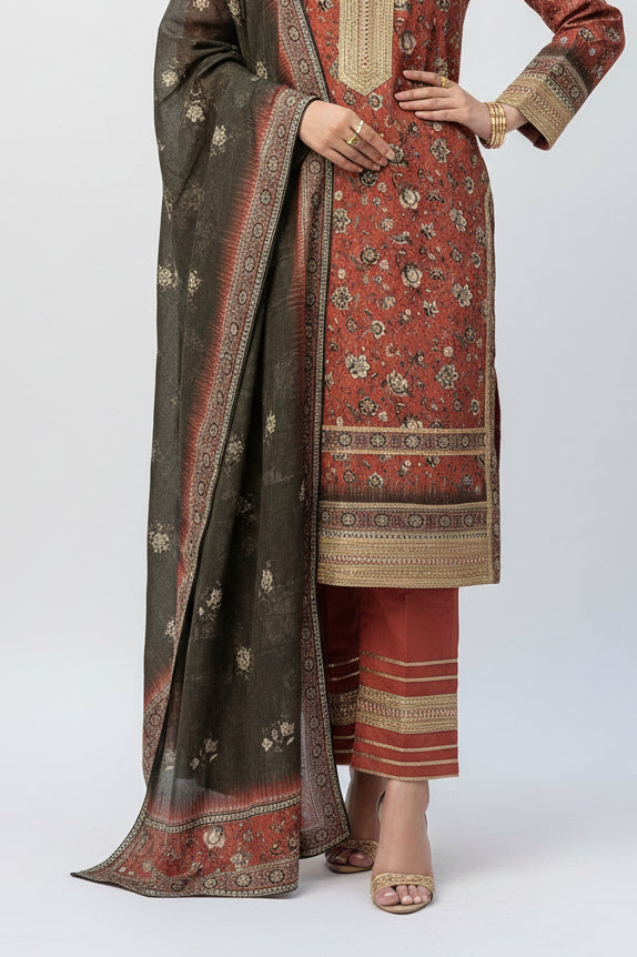 Printed lawn dress
